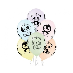 Balony gumowe Animals 12"/6 szt. 04307