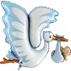 Balon foliowy z helem 20865 Bocian 53 cale