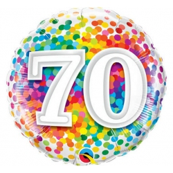 Balon foliowy z helem 95523 Cyfra 70 18 cali