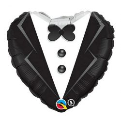 Balon foliowy z helem 57827 Serce Pan Młody 18 cali