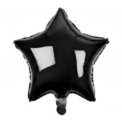 Balon foliowy z helem 06640 GwiazdkaCzarna 18 cali