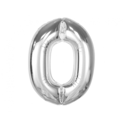 Cyfra srebrna 0 smart 92 cm 88837