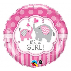 Balon foliowy z helem 51048 Its a Girl 18 cali