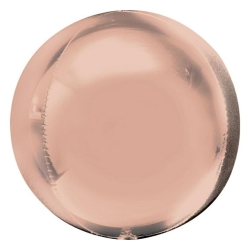 Balon foliowy z helem 61811 Kula Ros  Gold 15 cali