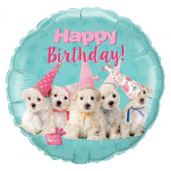 Balon foliowy z helem 76185 Happy Birthday 18 cali