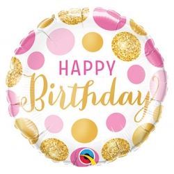 Balon foliowy z helem 91600 happy birthday 18 cali