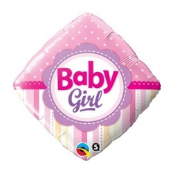 Balon foliowy z helem 43837 Baby Girl 18 cali