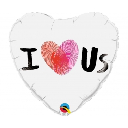 Balon foliowy z helem 85426 I Heart Us 18 cali
