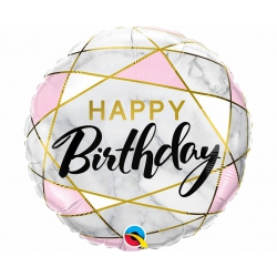 Balon foliowy z helem 81210 Happy  Birthday 18 cali