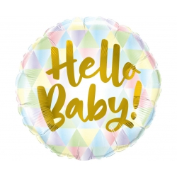 Balon foliowy z helem 80053 hello baby 18 cali