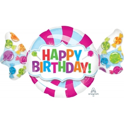 Balon foliowy z helem 16170 cukierek 101x60 cm