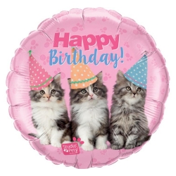 Balon foliowy z helem 76215 Happy birthday 18 cali