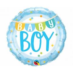 Balon foliowy z helem 58526 Baby boy 18 cali