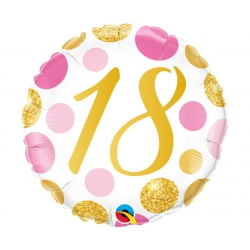 Balon foliowy z helem 81739 osiemnaste urodziny 18 cali