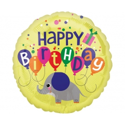 Balon foliowy z helem 12506 Happy Birthday 18 cali