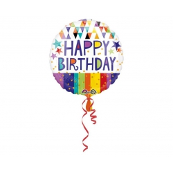 Balon foliowy z helem 45552 Happy Birthday 18 cali