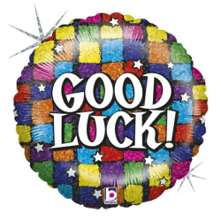 Balon foliowy z helem 65722 Good luck 18 cali