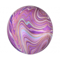 Balon foliowy z helem 13954 Kula fioletowa 38 cm