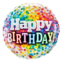 Balon foliowy z helem 94939 happy birthday 18 cali