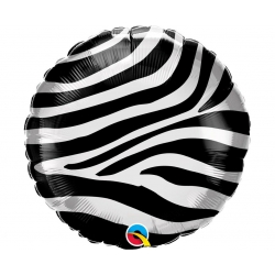 Balon foliowy z helem 13338 Zebra 18 cali