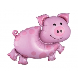 Balon foliowy z helem 10620 Świnka 35 cali
