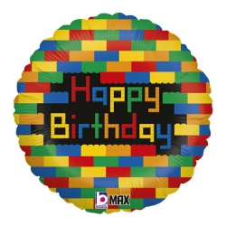 Balon foliowy z helem 65575 Klocki 18 cali