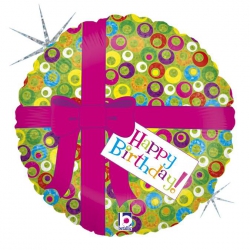Balon foliowy z helem 64817 Prezent HB 18 cali