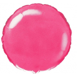 Balon z helem FX okrągły różowy c. 26435 18 cali