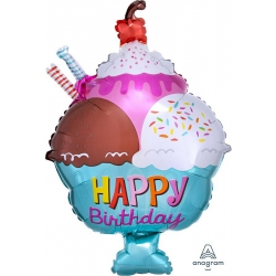 Balon foliowy z helem 56176 Deser Lodowy 23 cale