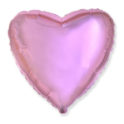 Balon z helem FX serce róż satyn 04466 18 cali