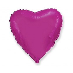 Balon z helem FX serce purpurowe 15789 18 cali