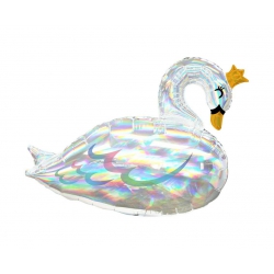 Balon foliowy z helem 12131 Łabędź  opalizujący 73 cm