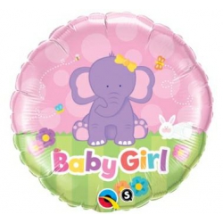 Balon foliowy z helem 39182 Baby Girl  18 cali