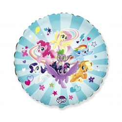 Balon foliowy z helem 09225 Pony drużyna  18 cali