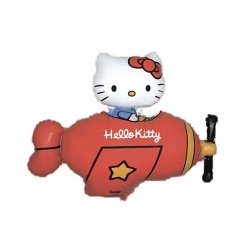 Balon foliowy z helem 09119 Hello Kitty  w samolocie 77 x 92 cm