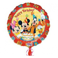 Balon foliowy z helem 92234 Happy  Birthday 18 cali