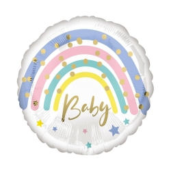 Balon foliowy z helem 16719 Baby rainbow 17 cali