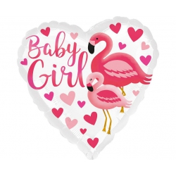 Balon foliowy z helem 96332 Flamingo Baby 17 cali