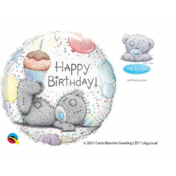 Balon foliowy z helem 92729 Happy birthday 18 cali