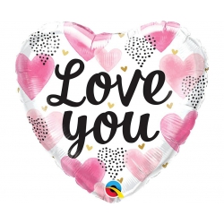 Balon foliowy z helem 09861 Love You  18 cali