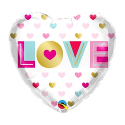 Balon foliowy z helem 71867 Love  18 cali