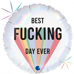 Balon foliowy z helem 80364 Best Fucking Day Ever 18 cali