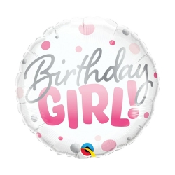 Balon foliowy z helem 88753 Birthday Girl 18 cali