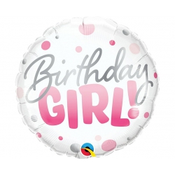 Balon foliowy z helem 88753 Birthday Girl 18 cali