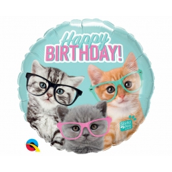Balon foliowy z helem 92842 Happy Birthday 18 cali