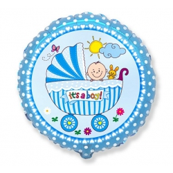 Balon foliowy z helem 11457 Its a Boy 18 cali