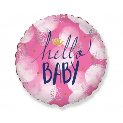 Balon foliowy z helem 12669 Hello Baby 18 cali
