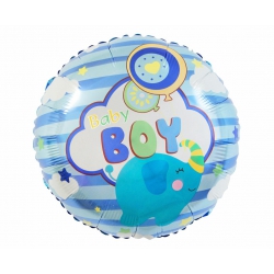 Balon foliowy z helem 48145 Baby Boy 18 cali