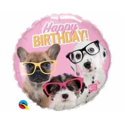 Balon foliowy z helem 92811 Happy Birthday 18 cali