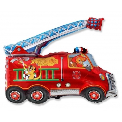Balon foliowy z helem 13543 Wóz Strażacki 78/78 cm